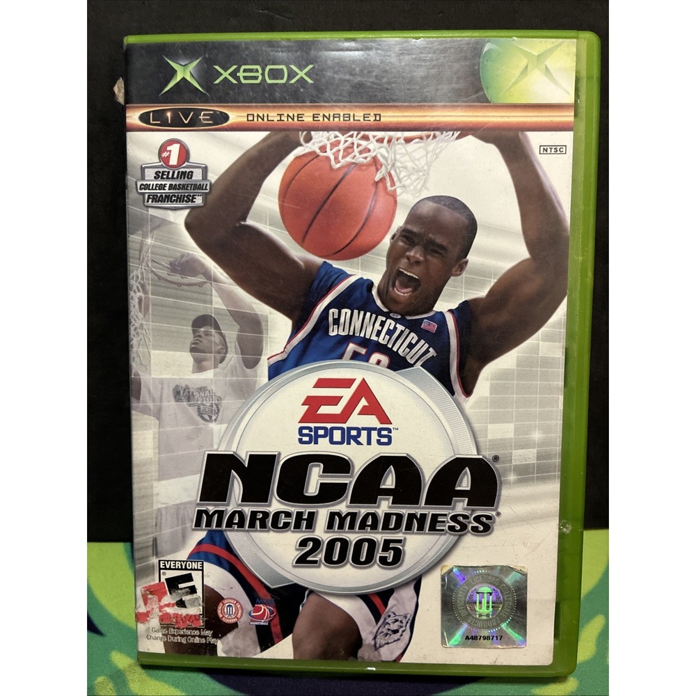 NCAA March Madness 2005 (Xbox, 2004) VERY GOOD W/MANUAL!